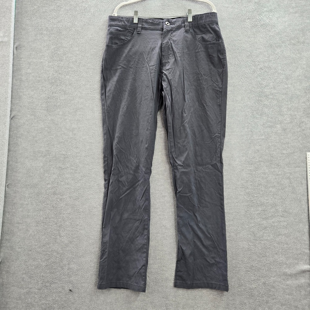 Eddie Bauer Men Pants 36x32 Gray Chino‎ Straight Outdoor Hiking